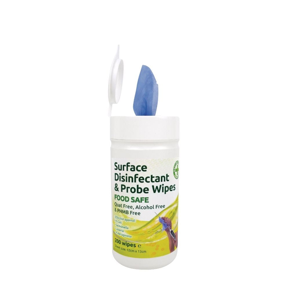 EcoTech Wipes® Food Probe Disinfectant Wipes Food Contact Safe. Quat Free, Alcohol Free, PHMB Free.