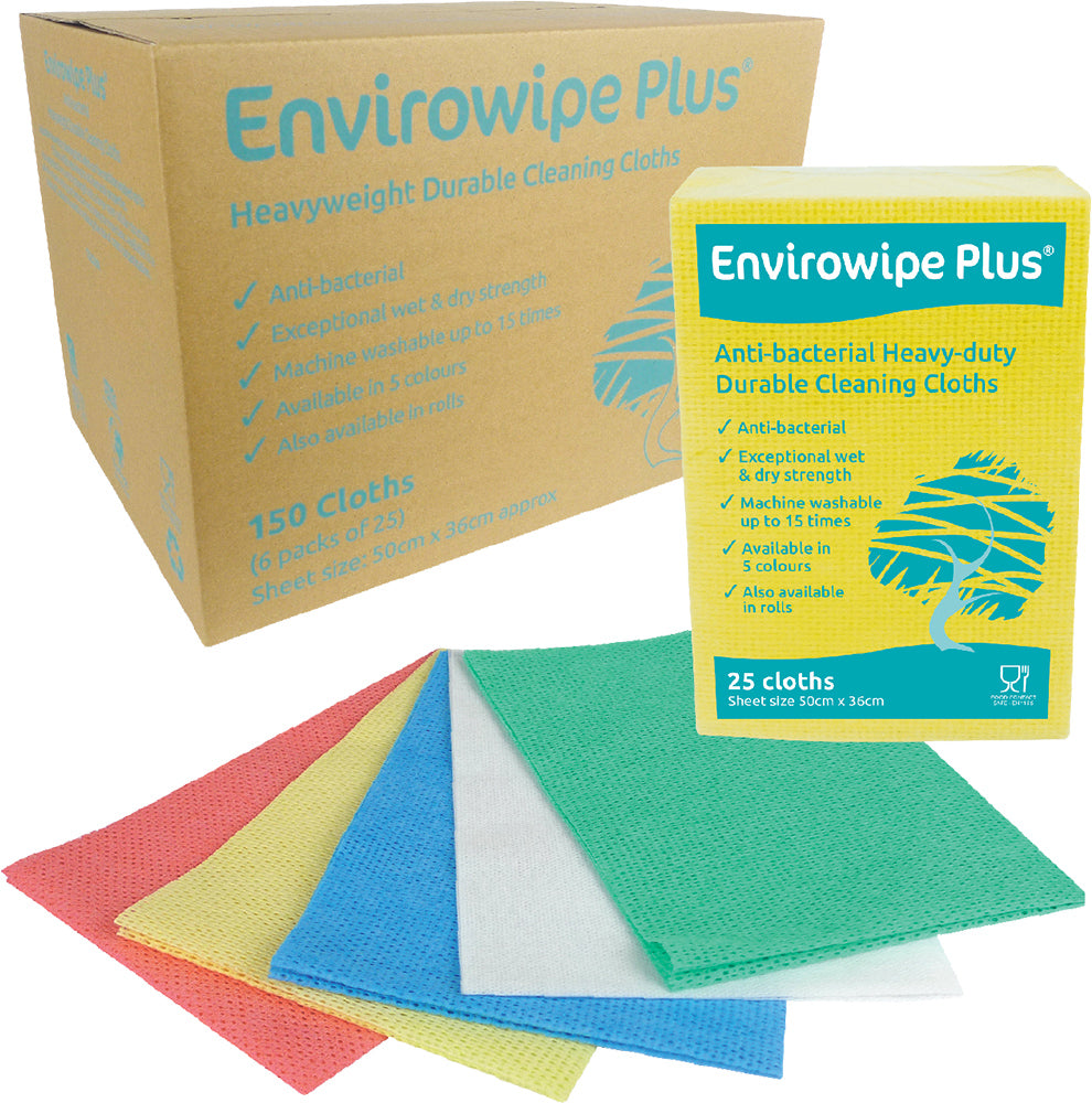 EcoTech Envirowipe Plus® Folded Heavy Duty Cleaning Cloths