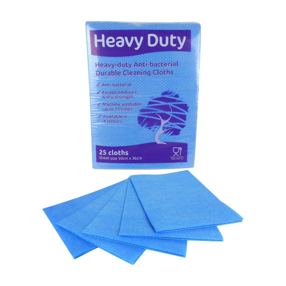 EcoTech Europe Ltd | Heavy Duty Folded Cloths (25 Cloths Per Pack)